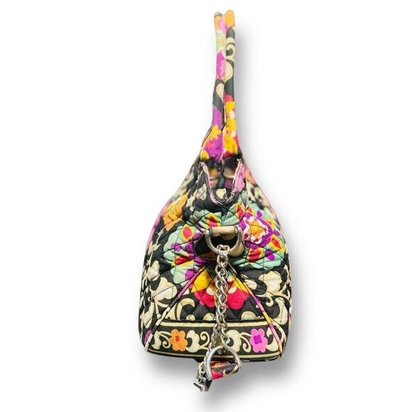 Vera Bradley Multicolor Suzani Floral Quilted Shoulder Bag Cotton Chain Strap - Picture 7 of 16